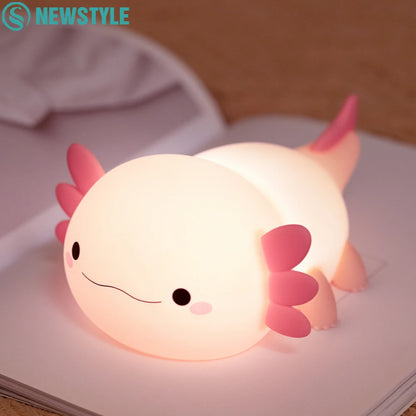 Cute Kids Night Light Silicone Nursery Sleeping Lamp Touch Control Nightlights USB Rechargeable Table Lamp for Baby Child