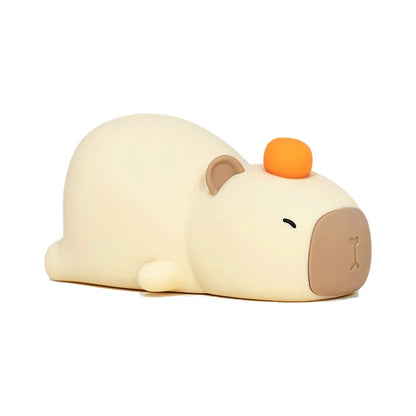 Capybara Silicone Night Light Cute Panda Rechargeable Adjustable Brightness Timing Rechargeable Sleep Nightlights for Kids Room