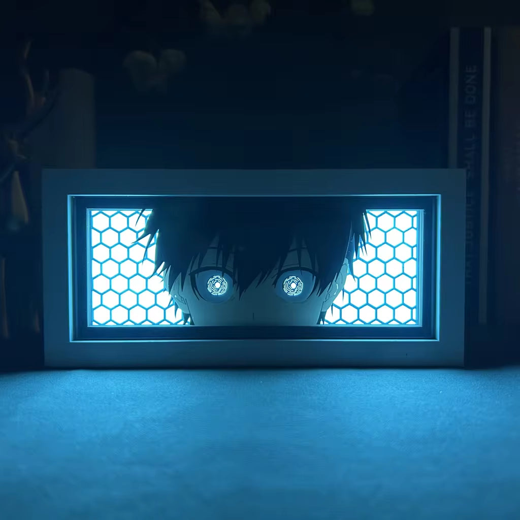 Lightbox Yoichi Isagi Blue Lock for Room Decoration Manga Paper Cut Table Desk Lamp Anime Light Box Blue Lock Dropshipping